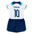 England Raheem Sterling #10 Barnkläder Hemma matchtröja till baby VM 2022 Kortärmad (+ Korta byxor) Billigt